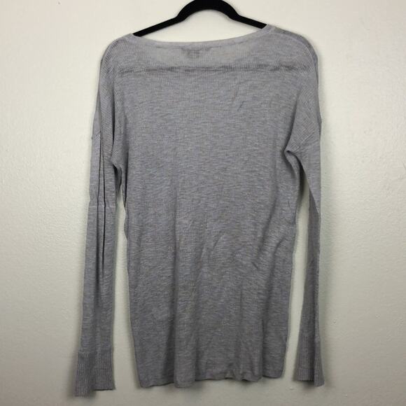 Vince XS Pastel Drop Shoulder Knit Circle Neck Top - Picture 5 of 16